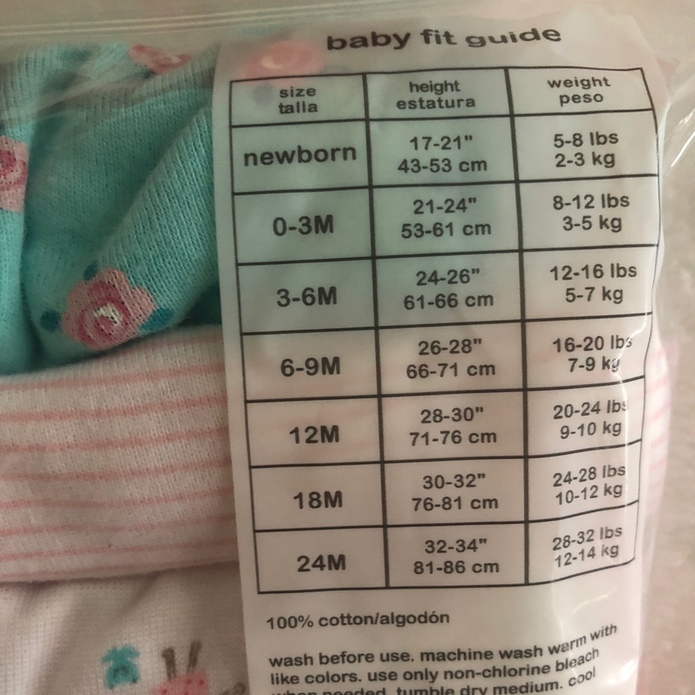 WONDER NATION (6 pack) Short Sleeve Bodysuit